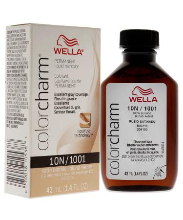 Wella Color Charm 10N Satin Blonde Liquid Hair Color - Gray Coverage Permanent Dye - Buy Online on GoSupps.com