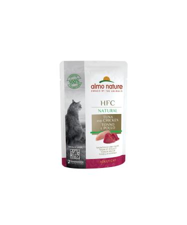 almo nature HFC Natural wet cat food - tuna and chicken pack of 24 (24 x 55 g) Natural - tuna and chicken - Buy Online on GoSupps.com