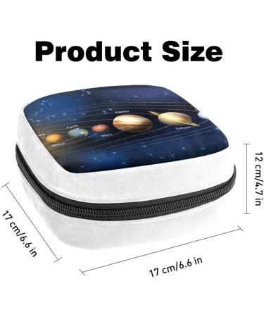 Sanitary Napkin Storage Bag - Solar System Planet Color5445 | GIAPB Period Tampon Makeup Pad Pouch - Buy Online on GoSupps.com