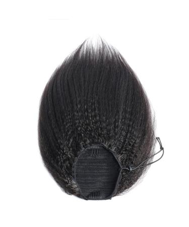 Buy Aiokrtse 12 Inch Human Hair Clip-In Ponytail Extension for Women - Natural Color Wrap Around Style - Buy Online on GoSupps.com