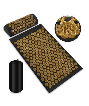 Dunlap massage pillow yoga mate acupuncture matt acupuncture massage pillow pillow acupuncture matte cloth pocket relief stress back body pain massage pillow (size: 3)