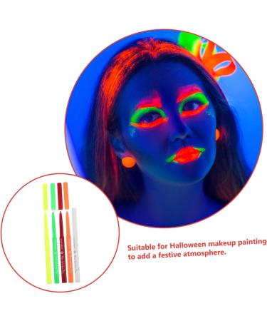 Baluue 25 Pcs Halloween Paint Pen Glow Eyeliner Pencil Eye Liner Eyeliner Fluorescence Eye Line Pen Plastic 12.00X0.80X0.80CMx5pcs Assorted Colorx5pcs - Buy Online on GoSupps.com