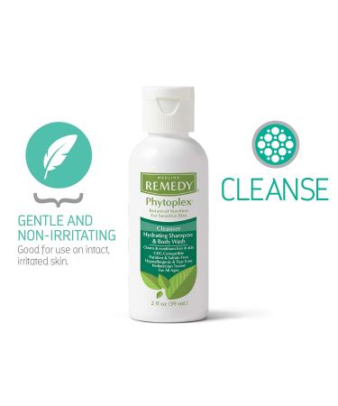 Medline Remedy Phytoplex Hydrating Shampoo & Body Wash 2oz Bottle - Case of 96 | Sulfate & Paraben-Free, Scented - Buy in Bulk - Buy Online on GoSupps.com