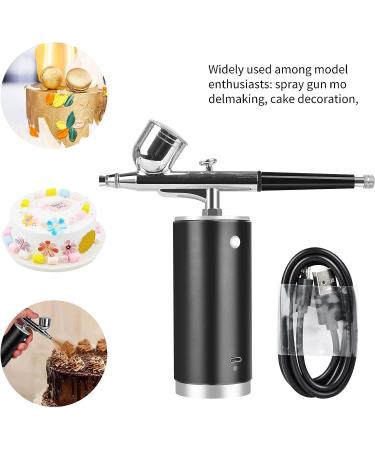 Cordless Airbrush Kit for Makeup, Cake Decoration, Manicure - Portable Handheld Gun for Model Coloring, Tattoo Art - Buy Online on GoSupps.com