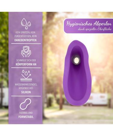 EasyPee Women's Urinal for On-the-Go | Original Urinella Standing Pee-Taker with Fair Trade Organic Bag - Buy Online on GoSupps.com