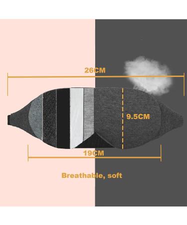 Unisex Sleep Mask for Home & Travel | Blackout Eye Cover for Side Sleepers | Light Blocking with Nose Wing | Sexy Night Blindfold - Buy Online on GoSupps.com