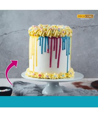 Decocino Bio Streudekor Pastell - 50g | Colorful Vegan Sugar Sprinkles for Cakes Cupcakes & Cake Pops - Organic Quality - Buy Online on GoSupps.com