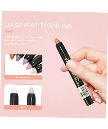 PLAFOPE 5pcs Pearlescent Eyeshadow Pencil Women Cosmetics Waterproof Eyeshadow Pencil Makeup Pen Paste - Buy Online on GoSupps.com