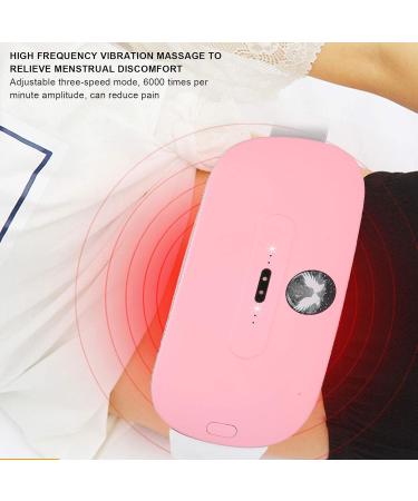 Menstrections Heating Pillows - 3 Heat Levels & Vibration Massage for Abdominal Cramp Relief | Electric Hip Belt (Pink) - International Shipping Available - Buy Online on GoSupps.com