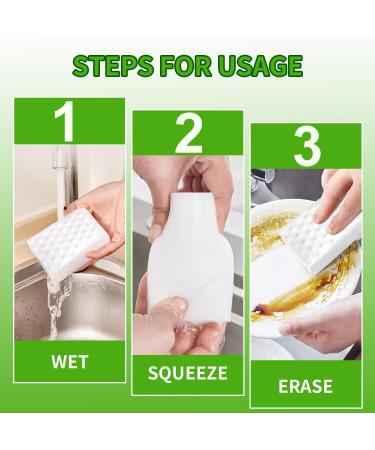 10 Pack Dirt Eraser Sponge Set Melamine Cleaning Sponges for Kitchen Bathroom & Walls Wonder Sponge for Household Use - Buy Online on GoSupps.com