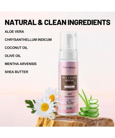 Self Tanner Mousse - Medium to Dark Sunless Tanner Foam | Natural Gradual Tanning Solution - Buy Online on GoSupps.com