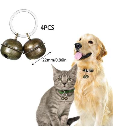 DARENYI 4 Pcs Dog Cat Collar Bells Pet Tracker Brass Bell Dog Tracker Metal Bells Small Bells for Pet Collars Anti-Lost Training Bells - Buy Online on GoSupps.com