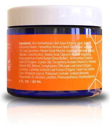 SeoulCeuticals Snail Mucin Repair Cream - Korean Moisturizer (97.5% Snail Extract) | All-in-One Night Cream - 2oz - Buy Online on GoSupps.com