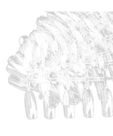 200pcs False Nail Tips - Transparent Nail Art Display Accessories for Practice | Perfect for Nail Polish Techniques - Buy Online on GoSupps.com