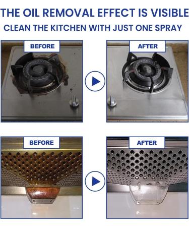 Kitchen Foam Cleaner All-Round Kitchen Cleaning Foam Foam Cleaner Multi-purpose Oil Stain Remover Cleaning Spray (3Pcs) - Buy Online on GoSupps.com
