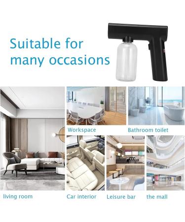 Nanometer Mist Sprayer Gun Portable Electric Wireless MultiPurpose Cleaning Fogger for Home Beauty Salon(Black) - Buy Online on GoSupps.com