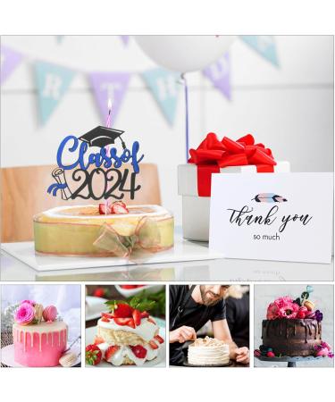 PRETYZOOM 5 Sets Cake Insert Top Hat 2024 Graduation Grad Party Supplies Graduate Paper Cup - Buy Online on GoSupps.com