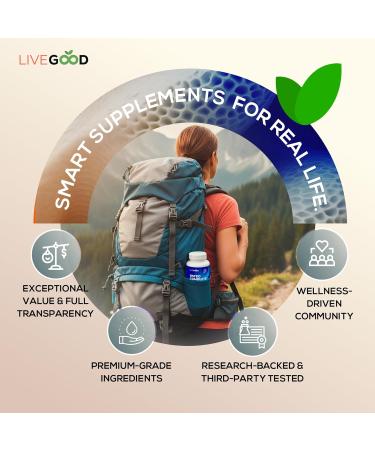 LiveGood Osteo Complete Bone and Joint Support with Highly Absorbable Calcium Glucosamine Eggshell Membrane Boron and Silica for Bone Density Flexibility and Mobility (90 Capsules) - Buy Online on GoSupps.com