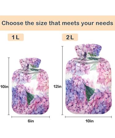 Buy Naanle Hot Water Bottle 2L - Transparent Floral Design for Pain Relief & Therapy - Buy Online on GoSupps.com