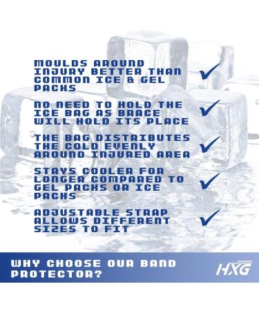 Hivexagon Knee Cooling Pads - Adjustable Elastic Strap Ice Bag (HG217) for Instant Pain Relief & Swelling Reduction - International Shipping Available - Buy Online on GoSupps.com