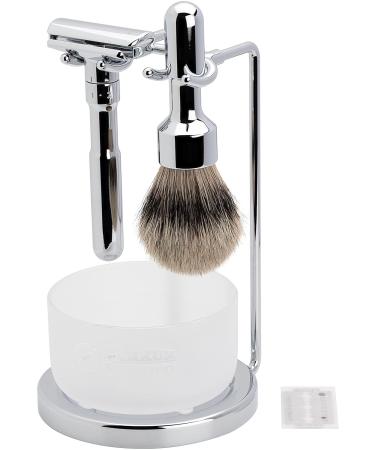 Merkur Futur 4-Piece Shaving Set - Polished Finish MK-751001 | Premium International Shipping - Buy Online on GoSupps.com