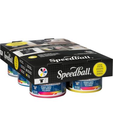 Speedball Fabric Screen Printing Ink Starter Set - Opaque 6-Color 4oz Jars - Perfect for T-Shirt & Silkscreen Printmaking - Buy Online on GoSupps.com