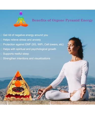 Red Glaze Virgo Zodiac Orgone Pyramid - Healing Crystal for Yoga & Meditation - Buy Online on GoSupps.com