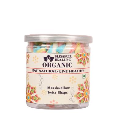 Blessfull Healing Organic Marshmallow Twist Shape 100 Gram Airtight Container (Packing May Vary)