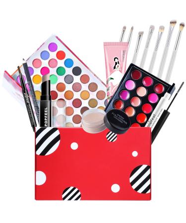 15pcs Professional makeup kit Make up set teenagers girls Girls make up set 9 to 12 With Lip gloss eye shadow mascara eyeliner concealer etc.for Teenage & Adults