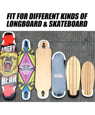 MAXPRO Skateboard Deck Guards - Durable Shock Absorbing Rubber Cover with Nose and Tail Guard for Longboard Protection - Buy Online on GoSupps.com