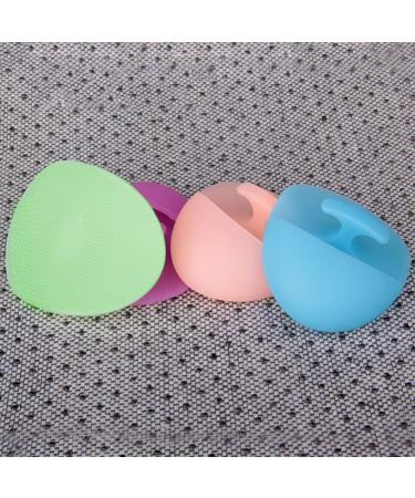 Silicone Face Cleansing Brush Massager - Exfoliator Scrubber Tool in Sky Blue | Manual Face Washing Solution - Buy Online on GoSupps.com