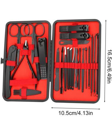 Pedicure Tools for Feet Manicure and Pedicure Set 24 Pieces Portable Nail Clippers Set Fingernail Clippers | Stainless Steel Manicure Set Compact Manicure Set for Hand Foot Family Friends - Buy Online on GoSupps.com