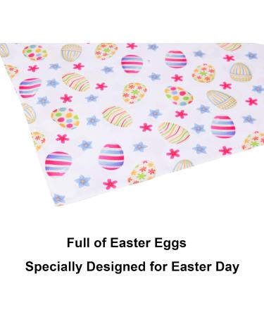 Easter Dog Bandana 2 Pack - Reversible Holiday Scarf for Dogs (White) - Buy Online on GoSupps.com