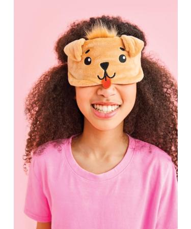 iScream Bedtime Besties Satin-Lined Fleece Sleep Mask for Kids - Prince The Puppy | International Shipping Available - Buy Online on GoSupps.com
