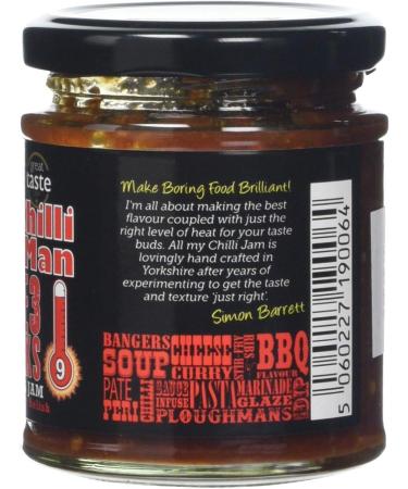 Chilli Jam Man Heat-9 3-Peaks Jar 200g - Buy Online on GoSupps.com