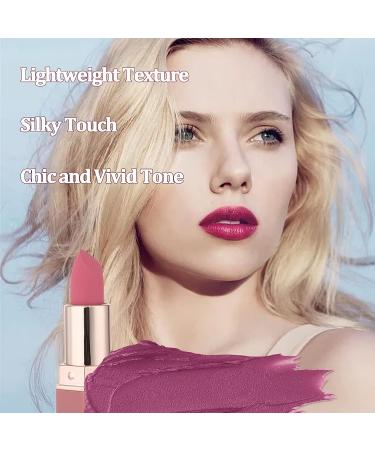 Long-Lasting Waterproof Matte Lipstick for Women | Moisturizing Lip Makeup | No-Fading & Wear-Resistant Formula - 24-Hour Velvet Matte Lip Stain (Shade 03) - Buy Online on GoSupps.com