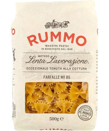 Italian Gourmet E.R. Rummo Farfalle N. 85 Durum Wheat Semolina Pasta Italian Pasta 500 g Pack of 10 + Italian Gourmet Tomato Pulp 400 g Box