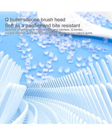 JENPECH Kids U-Shaped Toothbrush - Cartoon Bear Shape - Food Grade Soft Silicone Brush Head 360 Oral Teeth Cleaning Design for Toddlers and Children White - Buy Online on GoSupps.com