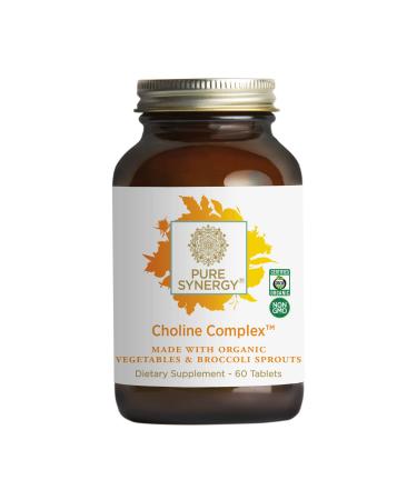 Pure Synergy Choline Complex | 60 Tablets | Made with Organic Ingredients | Non-GMO | Vegan | Made with Wholesome Organic Vegetables and Sprouts