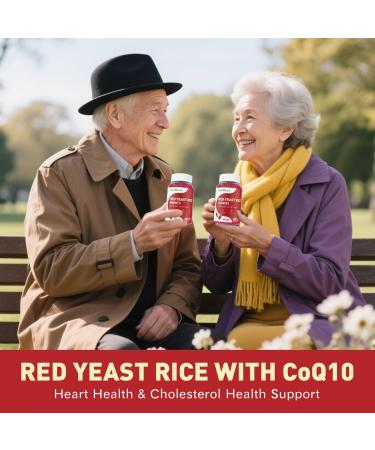 Red Yeast Rice with CoQ10 Gummies Sugar Free Red Yeast Rice Supplement with Odorless Garlic Extract Vitamin E Vitamin D3 & K2 Cholesterol Support & Heart Health Natural Mixed Berry Flavor 60 Ct - Buy Online on GoSupps.com