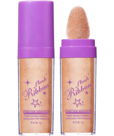 Brightener High Gloss Blush Powder Cosmetics Body Brighten Glitter Patting Powder Hair Night Parties golden brown - Buy Online on GoSupps.com