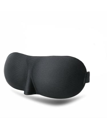 BE SAFE Forever Silk Sleeping Face Eye Mask Blind Fold Cover for Travel/Sleep for Men/Women Unisex EYE-Black-005