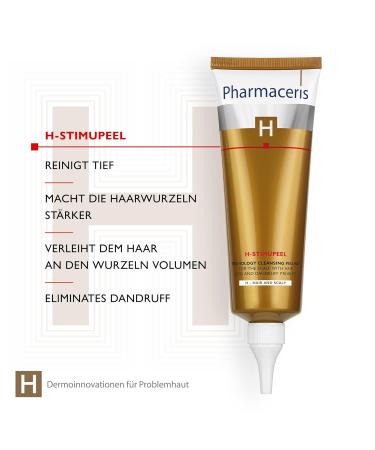 Pharmaceris H Stimupeel - Scalp Cleansing Peeling Treatment for Hair Loss | Olamin Pirocton Caffeine & Urea | 125ml - Best Hair Care for Women & Men - Buy Online on GoSupps.com