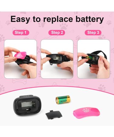 Small Dog Bark Collar - Adjustable Anti-Barking Device with Beep and Vibration - Humane Deterrent for Small to Medium Dogs - Pink - Buy Online on GoSupps.com