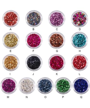 dijiusidy Nail Art Crushed Glass Stones Irregular Glitter Crystal Fragment DIY Rhinestone Fillers Mobile Phone Jewelry Making Lake Blue - Buy Online on GoSupps.com