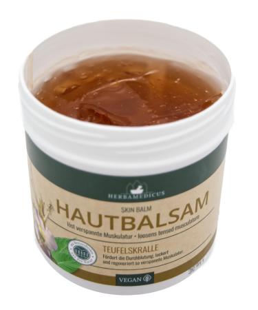 HERBAMEDICUS Devil's Claw Skin Balm 250 ml Relieves and Regenerates Muscles and Joints with Better Blood Circulation 100% Vegan Made in Germany