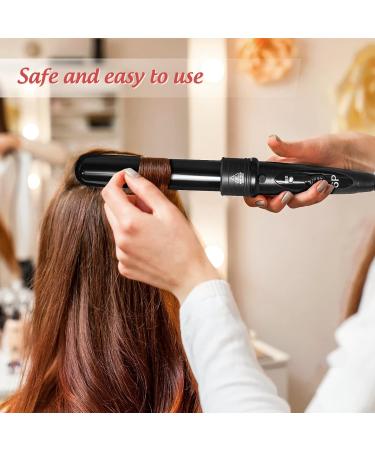 Lockenstab 5 in 1 Set - Multifunctional Wave Iron with Ceramic Coating & Interchangeable Wands for Gorgeous Beach Waves - Includes Gloves & Lock Winder Kit - Buy Online on GoSupps.com
