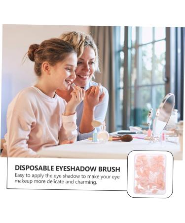 Beatifufu 50pcs Double Ended Eyeshadow Brush Disposable Makeup Sponge Applicator Eyeshadow Sticks Girl 6x1cm As Shown - Buy Online on GoSupps.com