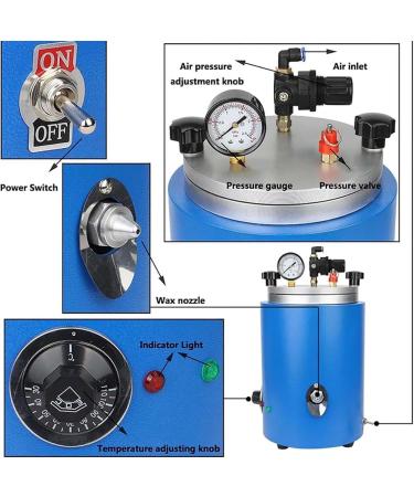 Dpqyjpp Wax Melting Candle Production | 2.5L Stainless Steel Wax Melting Pot | Professional Paraffin & Soy Wax Heater for Home & Beauty Salons - Buy Online on GoSupps.com