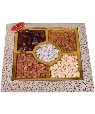 iwali Gift Hamper Basket for Family/Friend/Corporate/Wedding/Diwali/Christmas/Bhai Dooj (All Occasions) (Festive Tray) - Buy Online on GoSupps.com